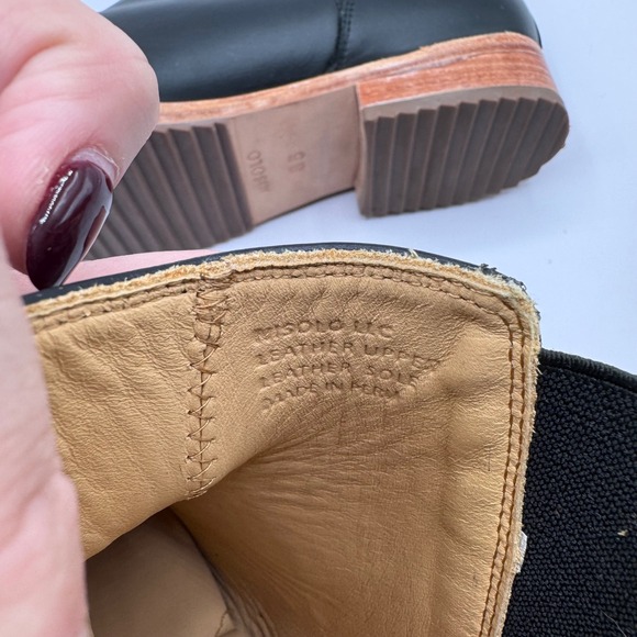 Nisolo Women 8.5 Black Eva Everyday Leather Chelsea Ankle‎ Boots Water Resistant - Picture 8 of 9